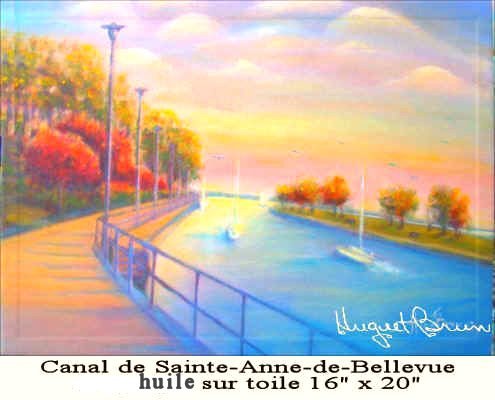 Le canal (The Canal)  Sainte-Anne-de-Bellevue Huile 360$
